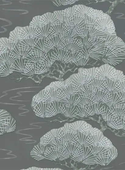 Tapete Pines von Little Greene - Silver Pine