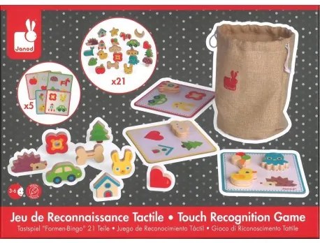 Gioco di Riconoscimento - Tattile Memory Touch' - legno