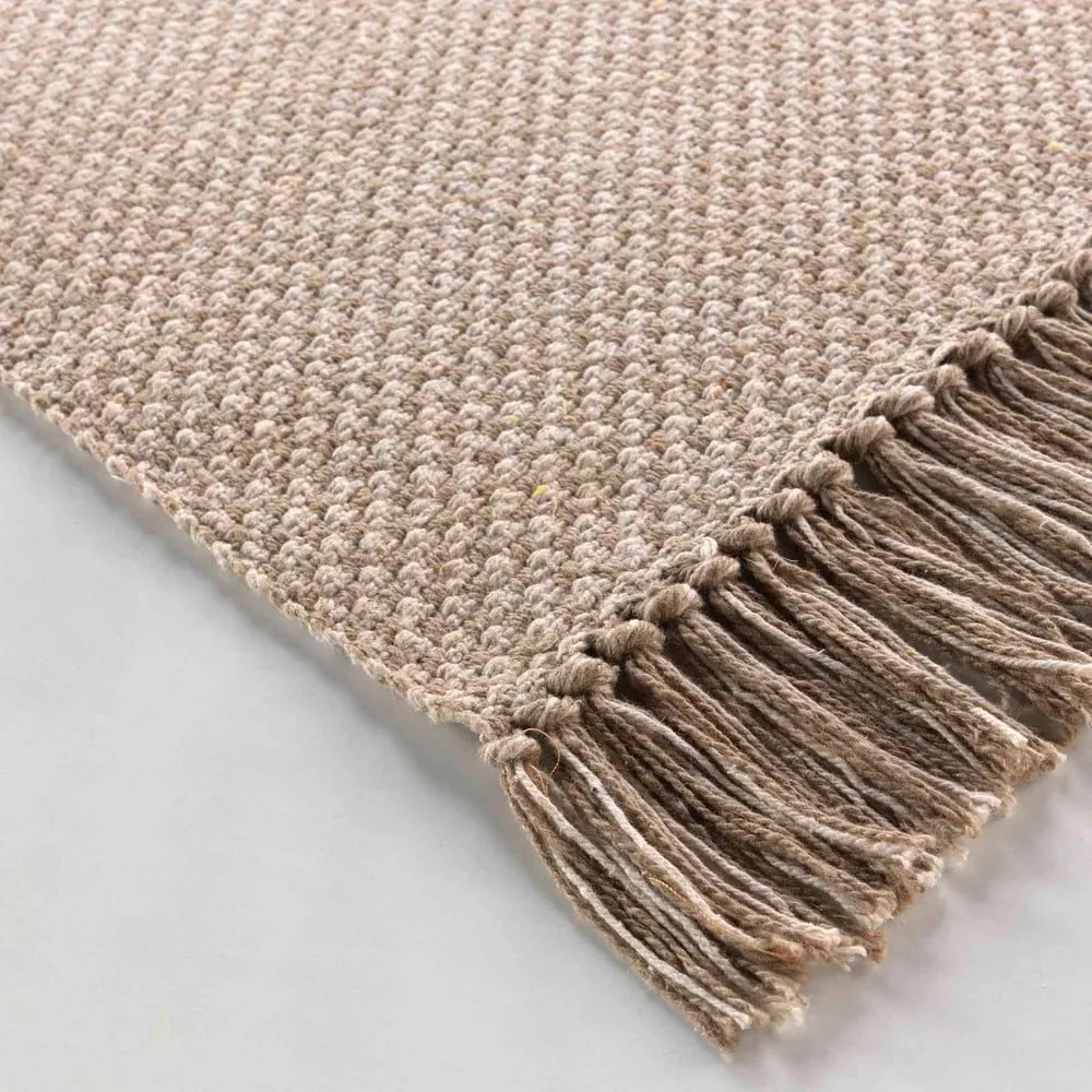 Tappeto lavabile beige 50x80 cm Pietro - douceur d'intérieur