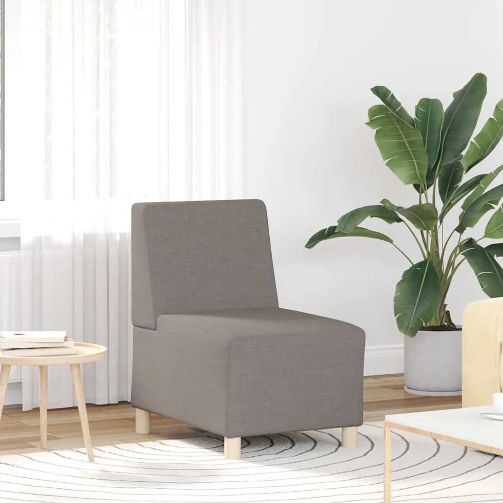 Divano Sedia Tortora 55 Cm İn Tessuto /