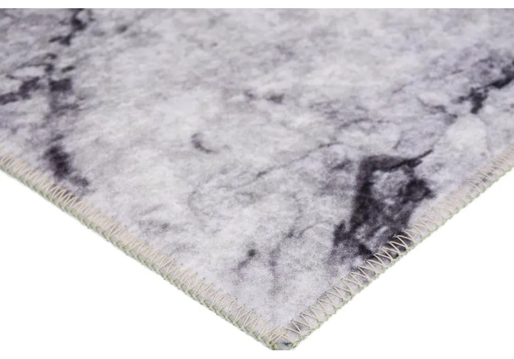 Tappeto lavabile grigio chiaro 80x50 cm - Vitaus