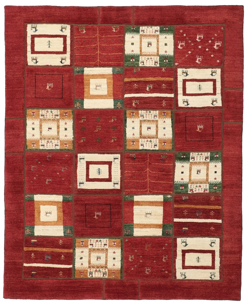 Gabbeh Tappeto 200x250 (Iran) Annodato A Mano