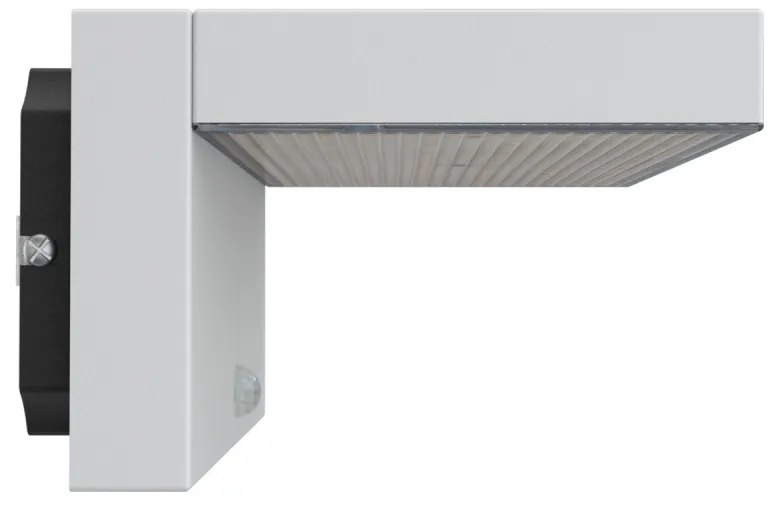 Applique LED Solare Minimal Bianca con Sensore di Movimento Colore Bianco Naturale 4.000K