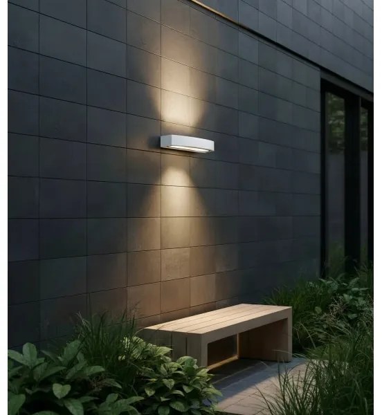 Ideal Lux - Applique da esterno ANDROMEDA 2xE27/60W/230V IP55 bianco