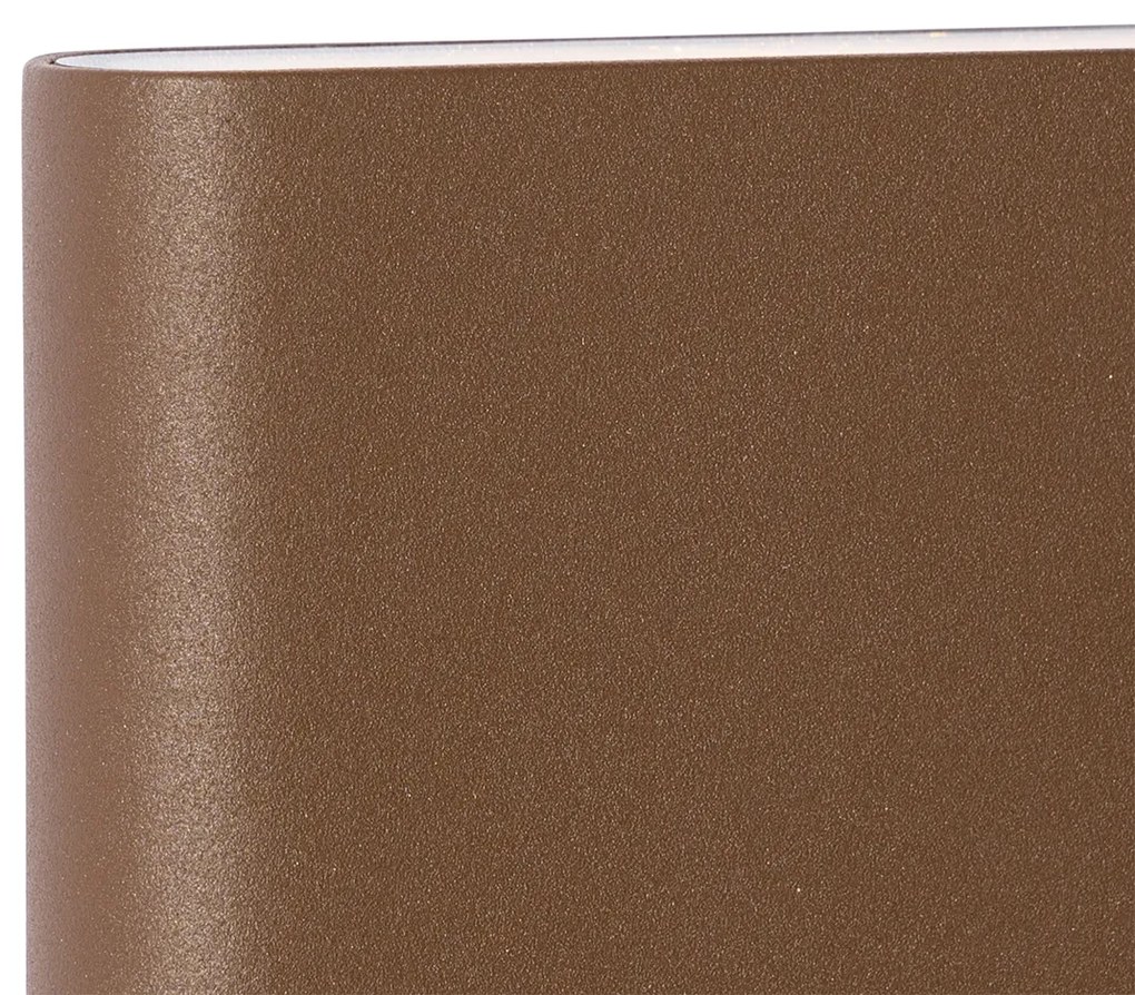 Lampada da parete per esterni moderna marrone ruggine 11,5 cm incl. LED IP65 - Batt