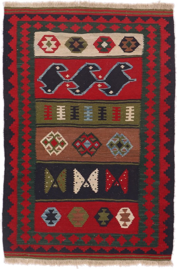 Kilim Tappeto persiano 150 x 100 (Iran) Tessuto A Mano