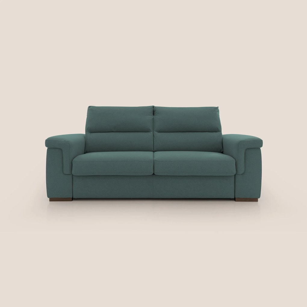 Magnolia divano letto con materasso alto 18 cm morbido schienale alto in tessuto smacchiabile T05