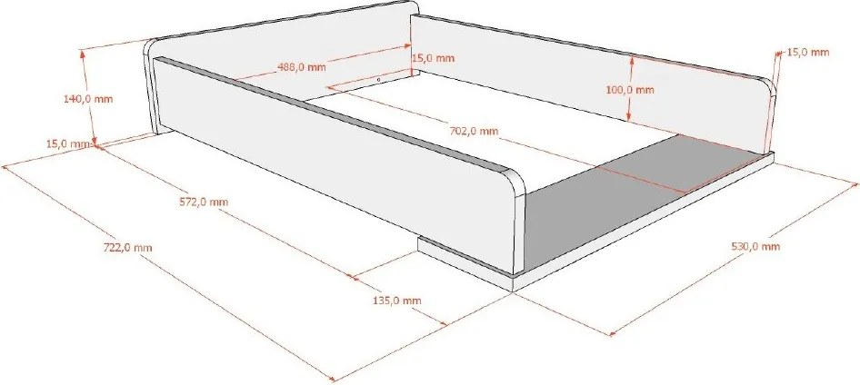 Cassettiera per bambini beige con fasciatoio 89x90x55 cm Swingo – Vipack