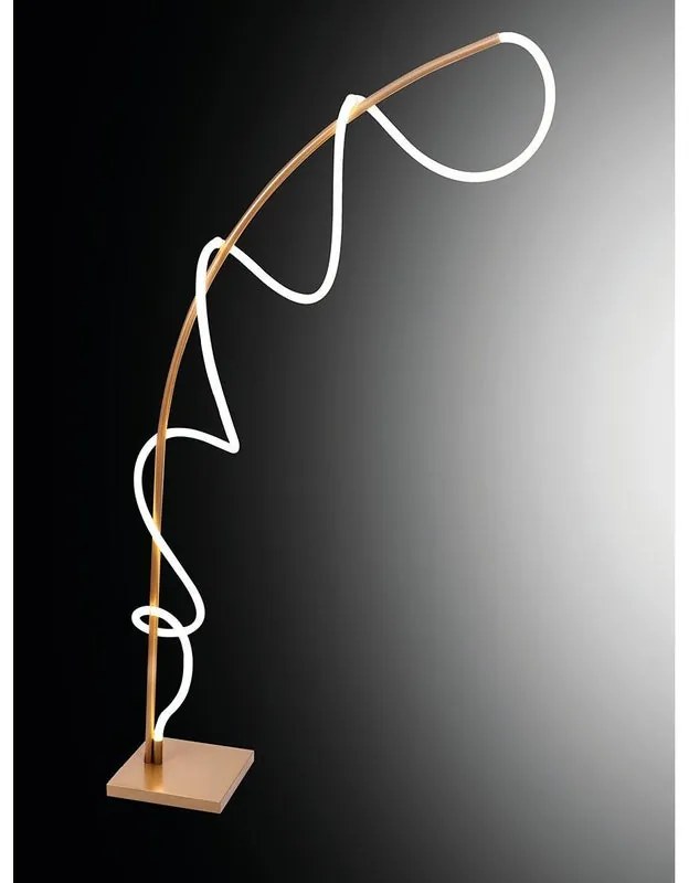 Lampada da terra arco Teddy bianco H 145cm