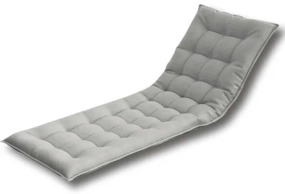 Cuscino per Lettino 186x62 cm - Cotone Trapuntato, Grigio