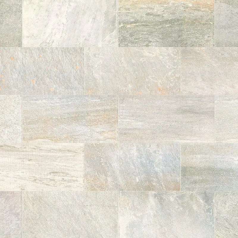 Lastra di cemento Torre Bianca in gres naturale bianco L 80 x L 40 cm, spessore 20 mm, 42 pezzi
