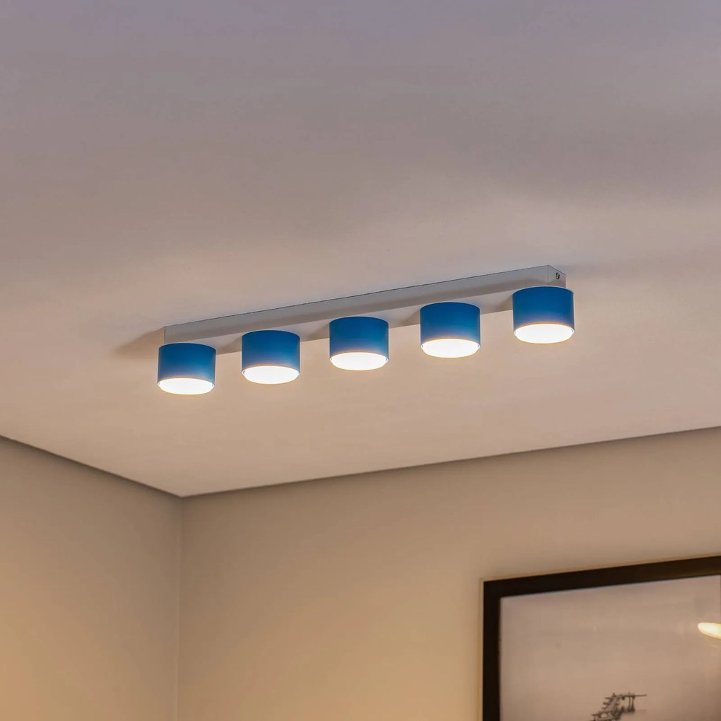 Eko-Light Plafoniera Cloudy a 5 luci blu