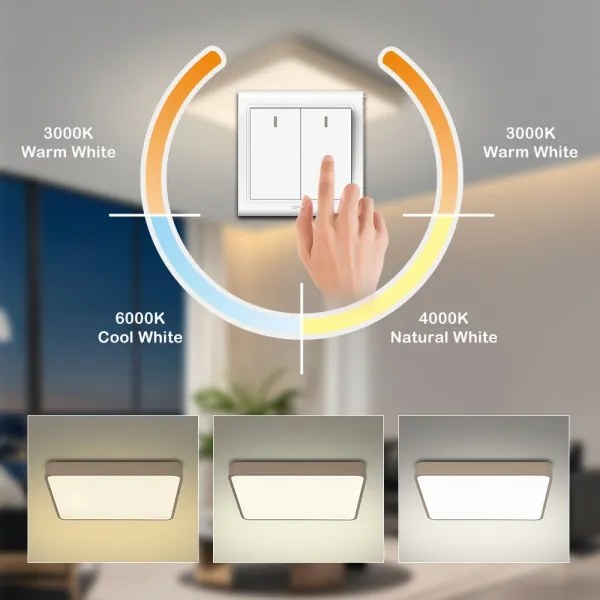 Brilagi - Plafoniera LED POOL LED/48W/230V 3000/4000/6000K 50x50 cm beige