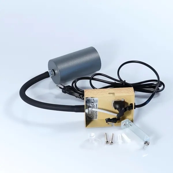 Globo 57911WG - Lampada flessibile da muro ROBBY 1xGU10/25W/230V grigio/marrone