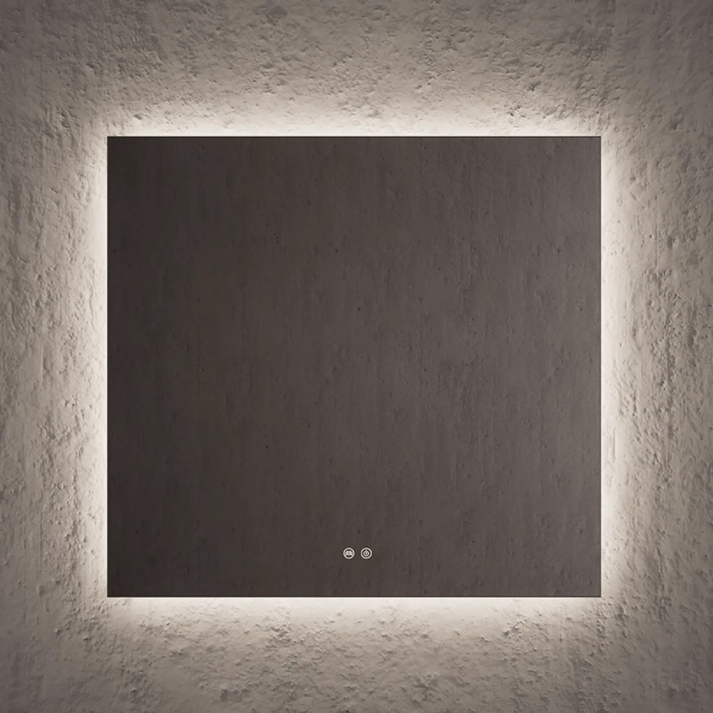 Specchio Rettangolare 80x60 Retroilluminato Nofer "Sun"