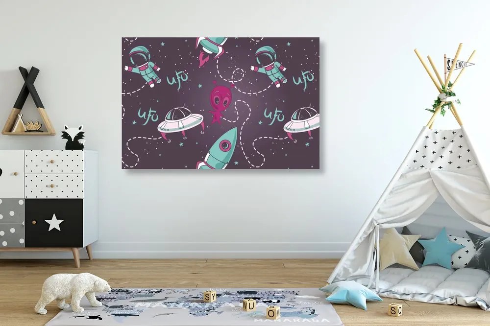 Quadro su tela – Amichevole alieno