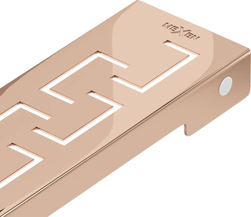 Mexen Flat M15 copertura per scarico lineare 90 cm, oro rosa - 1624090