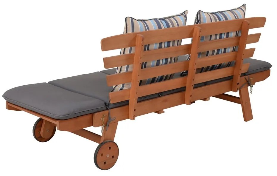 Panca da giardino marrone in legno massiccio Rincon – Garden Pleasure