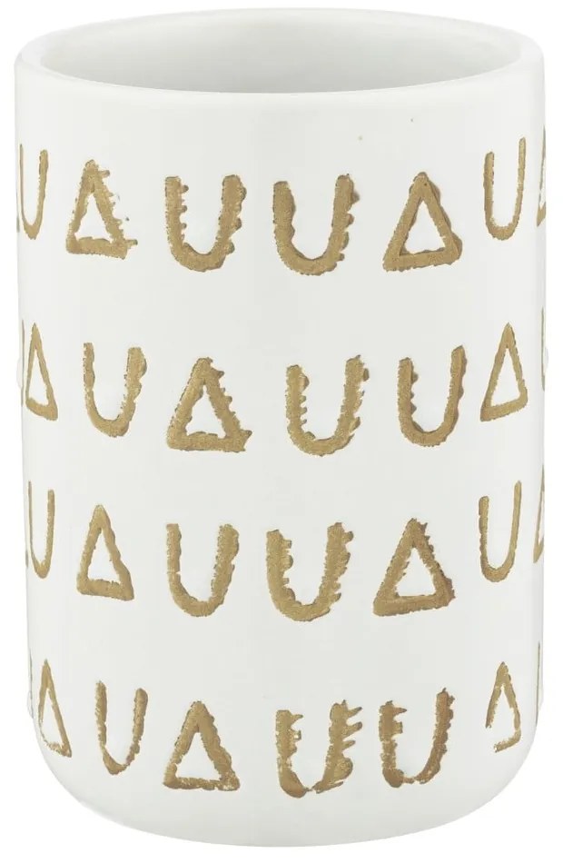 Tazza in ceramica beige per spazzolini da denti Avila - Wenko