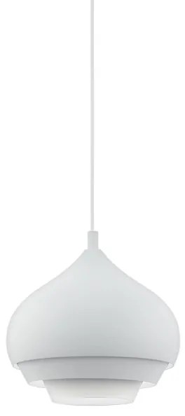 Eglo 96883 - Lampadario a sospensione con filo CAMBORNE 1xE27/60W/230V bianco