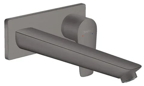 Rubinetto per lavabo getto laminare cristallino Talis E nero spazzolato satinato HANSGROHE H 11.2 cm