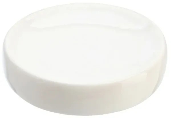 Porta sapone solido da appoggio in ceramica bianca linea Cily