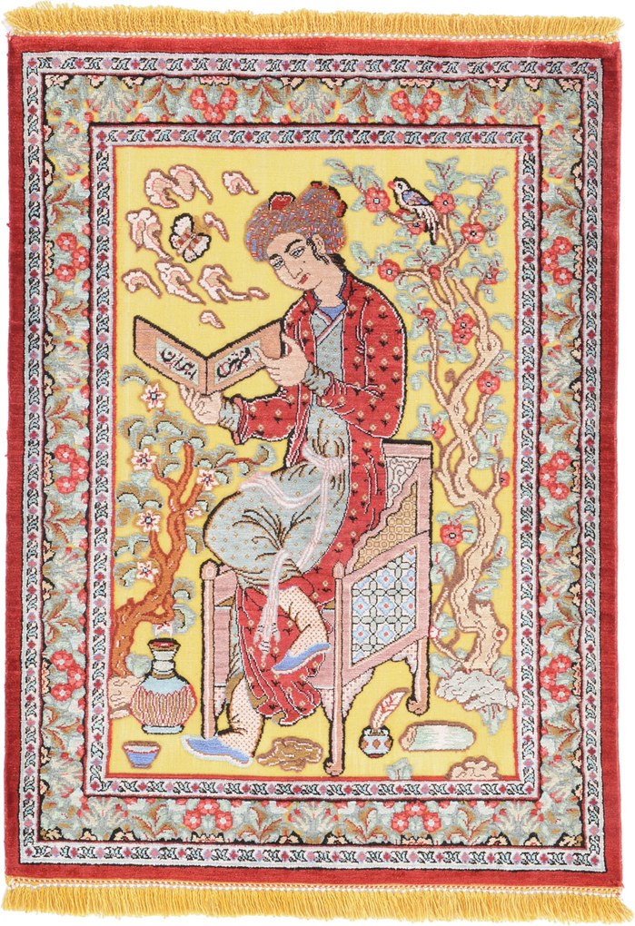 Ghom Tappeto persiano 70x50 (Iran) Annodato A Mano