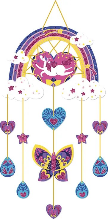 Atelier per bambini XXL - Multiattività 6 Decorazioni Arcobaleno Fai-Da-Te