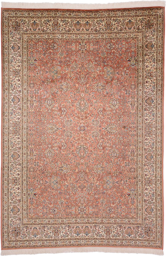 Cashmere Silk Tappeto 280 x 190 (Indian) Annodato A Mano