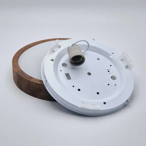 Brilagi - Plafoniera LED CARVALHO SLIM 1xE27/60W/230V quercia ciliegio diametro 27 cm