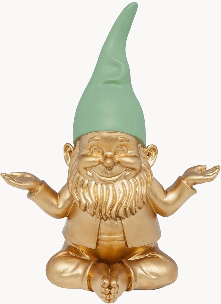 Oggetto decorativo Gnome Meditation, alt. 19 cm