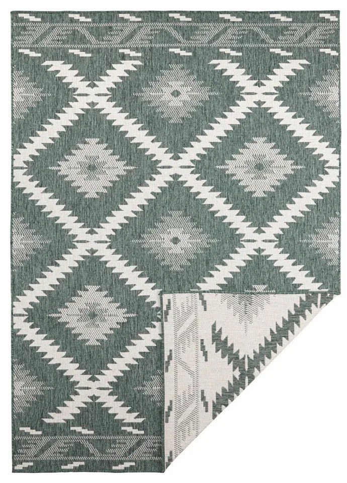 Tappeto da esterno verde e crema , 170 x 120 cm Malibu - NORTHRUGS