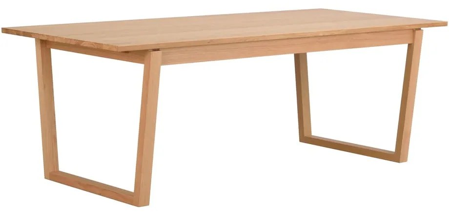 Tavolo da pranzo naturale in rovere decorato, 215 x 96 cm Colonsay - Rowico