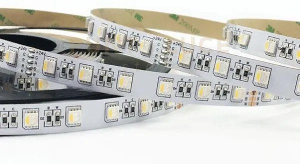 Strip led 5050 dc24v in kapton 60 led/m 19,2w/m 5400lm/m rgbw 1x500...