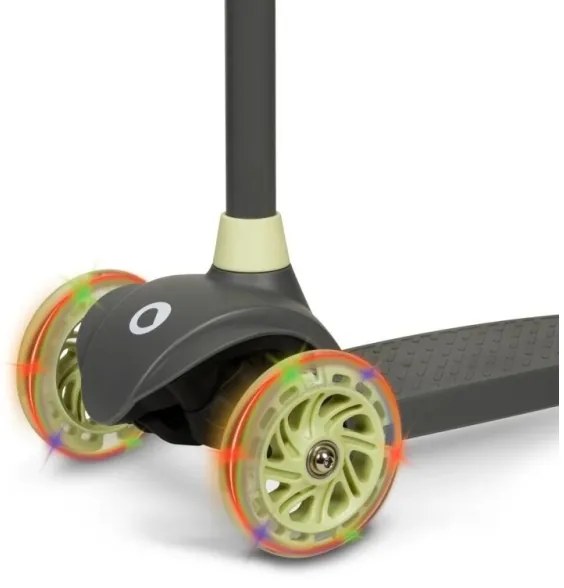 Lionelo - Monopattino per bambini JESSY 3xAA grigio/verde