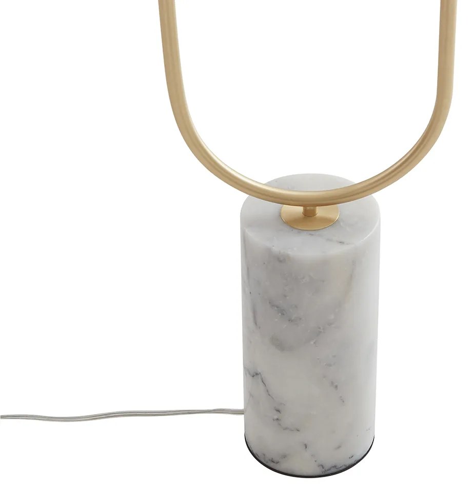 Lampada da terra Art Déco in ottone con vetro trasparente 2 luci - Rid