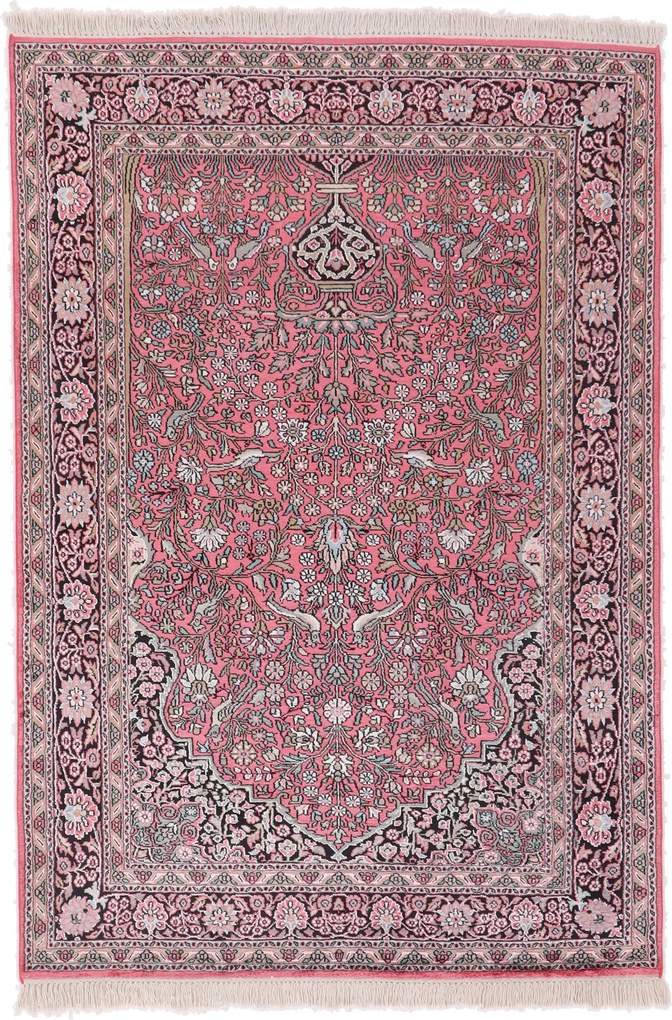 Cashmere Silk Tappeto orientale 120 x 180 (Indian) Annodato A Mano