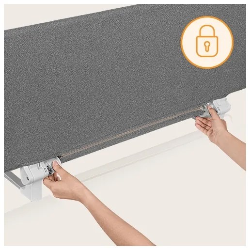 Lionelo - Sponda di sicurezza per letto LORA XL grigio scuro