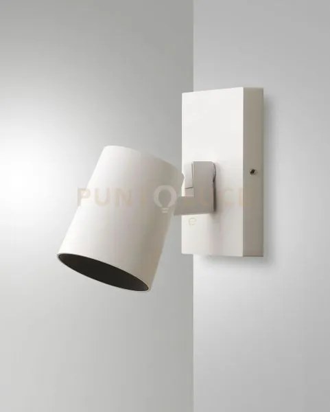Modo spot  bianco 1 luce alluminio spazzolato orientabile  attacco ...