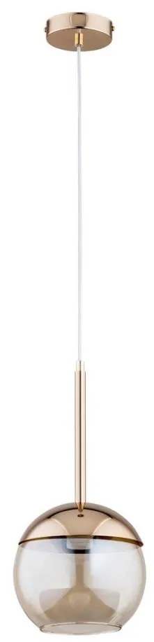 Lampadario su filo VOLDA 1xE27/60W/230V ottone