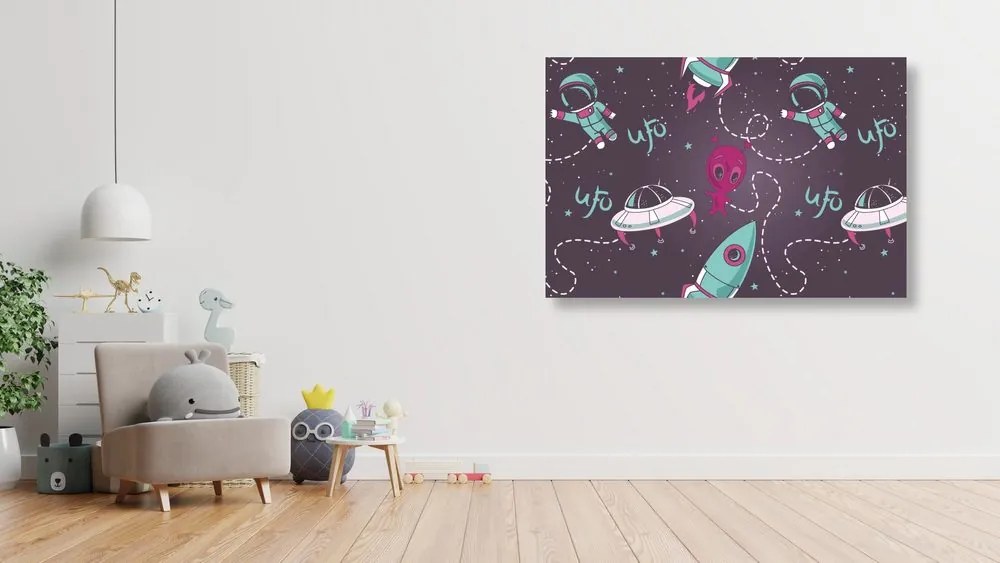 Quadro su tela – Amichevole alieno