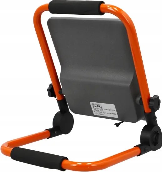 Proiettore LED ricaricabile con stativo LED/50W/3,2V 4500K 5000 mAh IP65 arancione