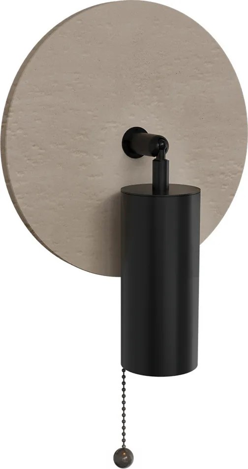 Applique da Parete GU10 Ø200mm in Pietra con Interruttore a Catena