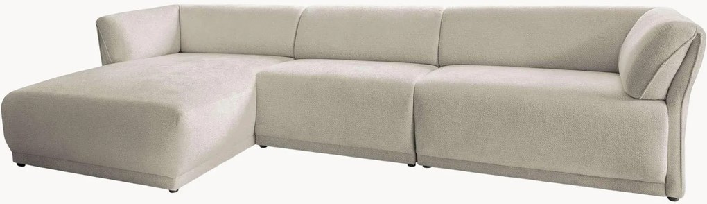 Divano angolare 6 posti in ciniglia Gatsby