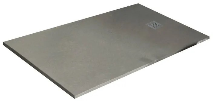 Piatto doccia in resina Strato crema L 180 x L 90 x H 3.2 cm opaco effetto pietra