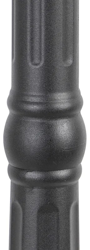 Lanterna da esterno intelligente nera 3 luci incl. Wifi ST64 - New Orleans