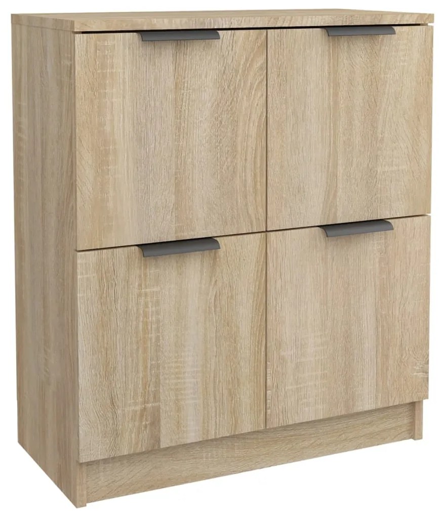 Credenza rovere sonoma 60x30x70 cm in legno multistrato