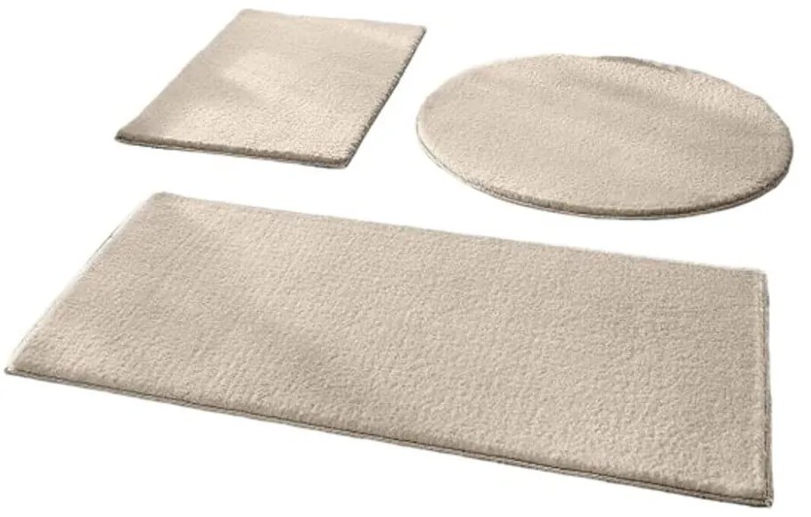 Tappeti da bagno beige in set di 3 pezzi 50x90 cm - Mila Home