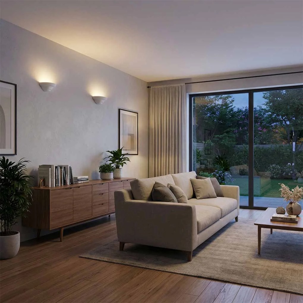 Applique da Parete G9 CONCHIGLIA in Gesso Pitturabile