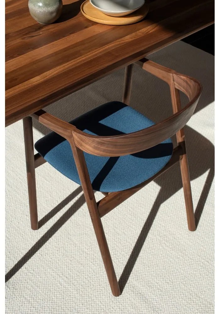 Sedia da pranzo blu/marrone Muna – Gazzda